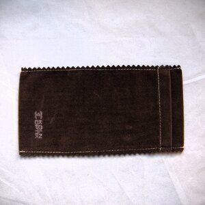 Vintage Velvet Eyeglass Sleeve Soft Case Dark Brown by Koln Optik